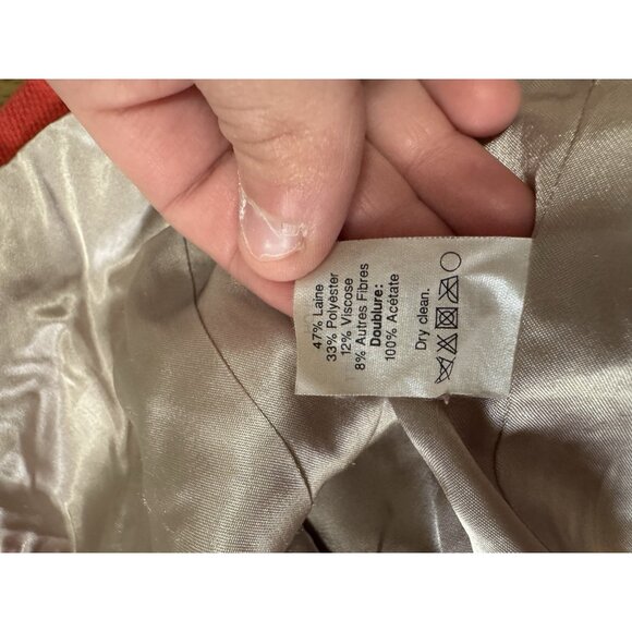 J CREW Lady Day Coat‎ Wool Blend Size 0 Peacoat Classic City Professional Office - Picture 11 of 13